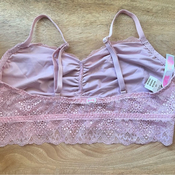 PINK lace bralette (3) - Picture 6 of 7